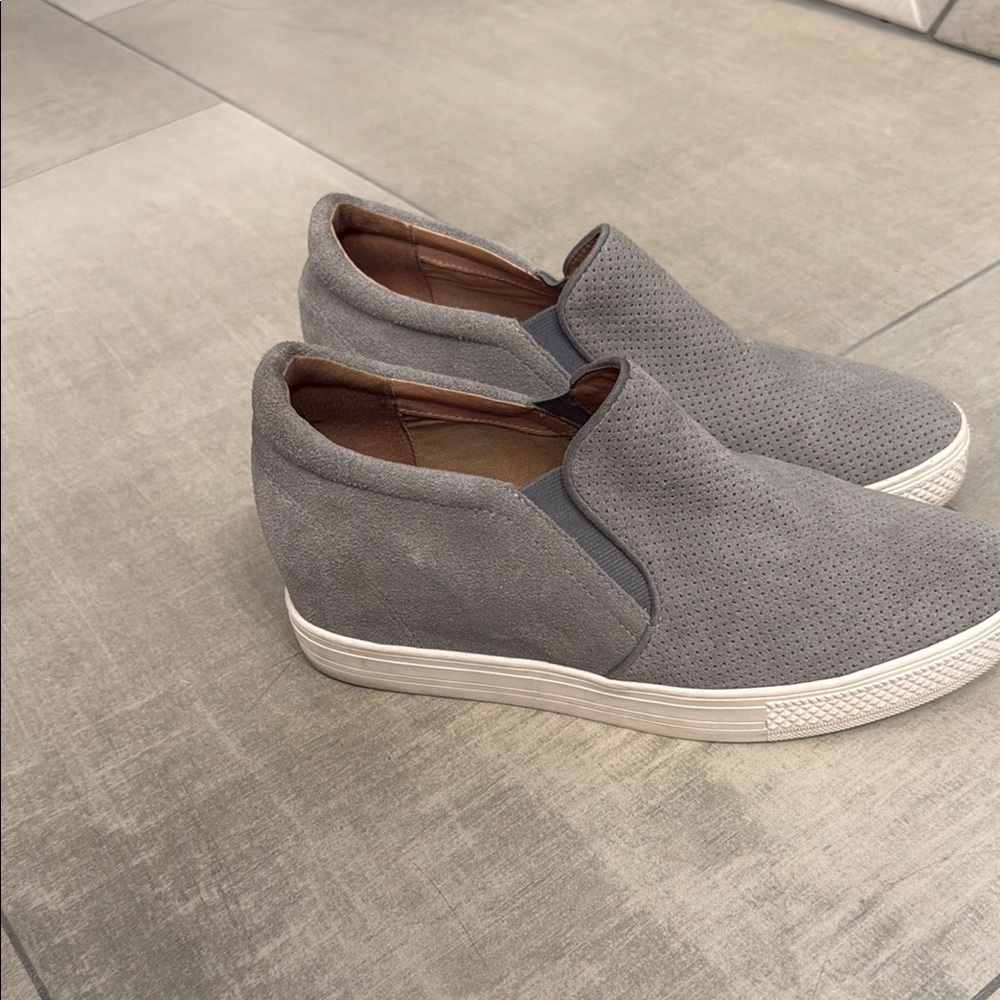 Gray Slip-On Men's Shoes